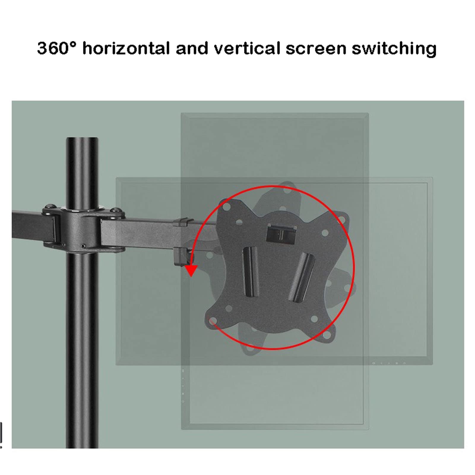 Supporto da Scrivania per Doppio Monitor da 20 A 27 Pollici, Supporto per Monitor Robusto E Completamente Regolabile per 2 Monitor, Max 100X100 Mm