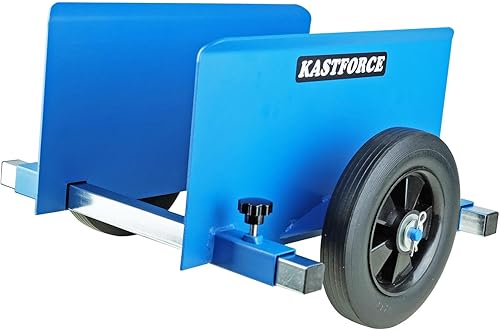 Miniatura 2 de Plataforma de panel, capacidad de 600 libras, mudador de paneles de yeso con ruedas no planas de 8 pulgadas, carrito de panel de abrazadera