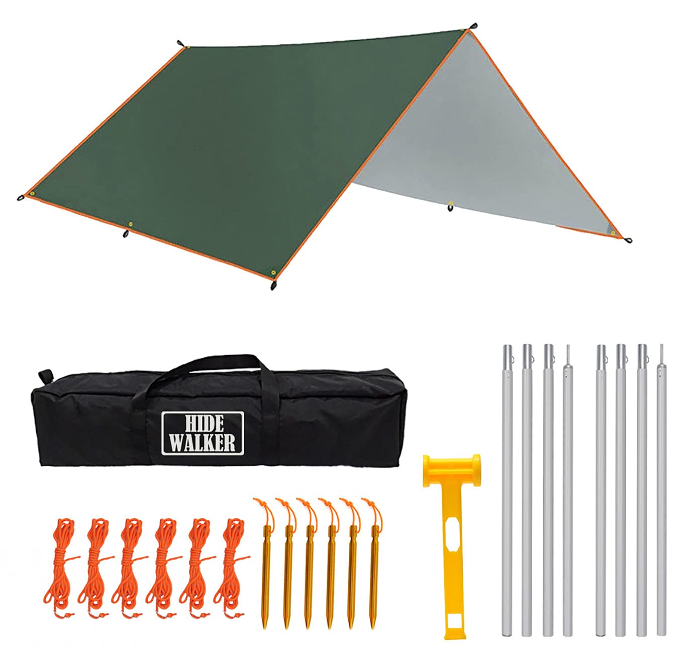 Telo Impermeabile Ultraleggero Per Campeggio 1,4x2 M - Impronta Per Tenda, Coperta Da Picnic, Foglio Da Spiaggia - Pieghevole Con Custodia