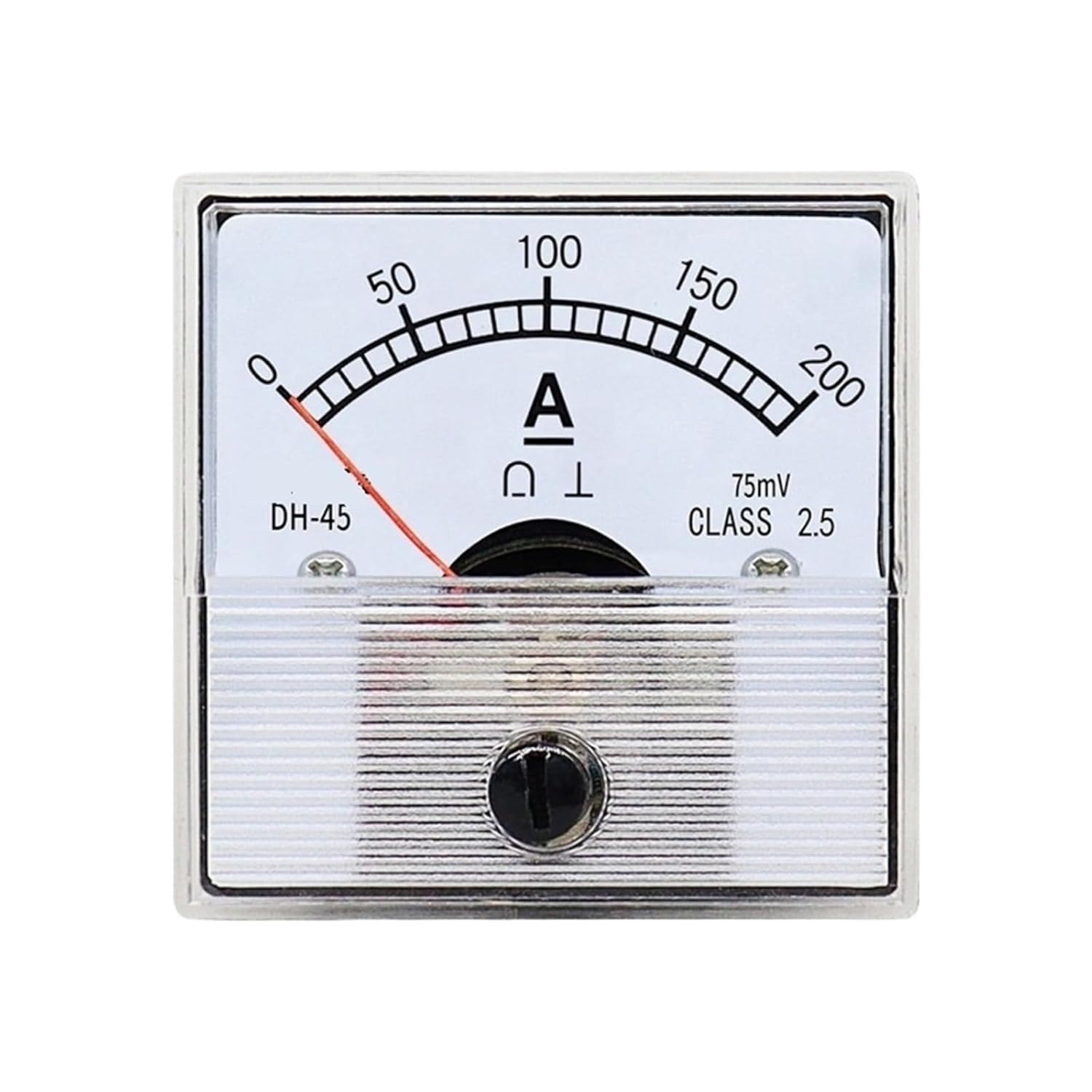 DH-45 Ammeter 1A 2A 3A 5A 10A 15A 20A 30A 50A 100A 200A 250A 300A 400A 500A 600A 800A 75mV Analog Ammeter Pointer(DC 10A)