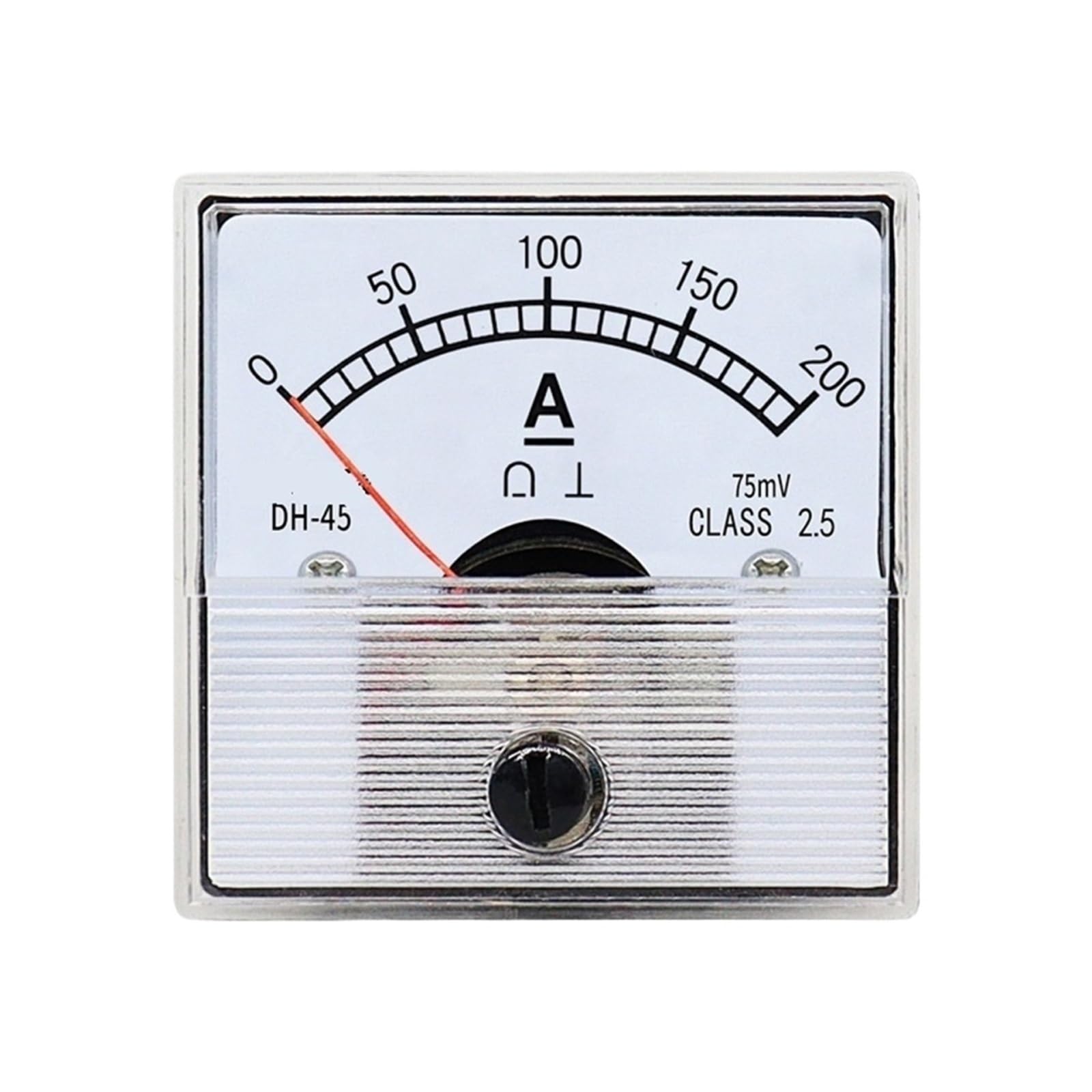 Amperometro analogico DH-45 da 1 A, 2 A, 3 A, 5 A, 10 A, 15 A, 20 A, 30 A, 50 A, 100 A, 200 A, 250 A, 300 A, 400 A, 500 A, 600 A, 800 A, 75 mV (DC 3000 A - 75mV)