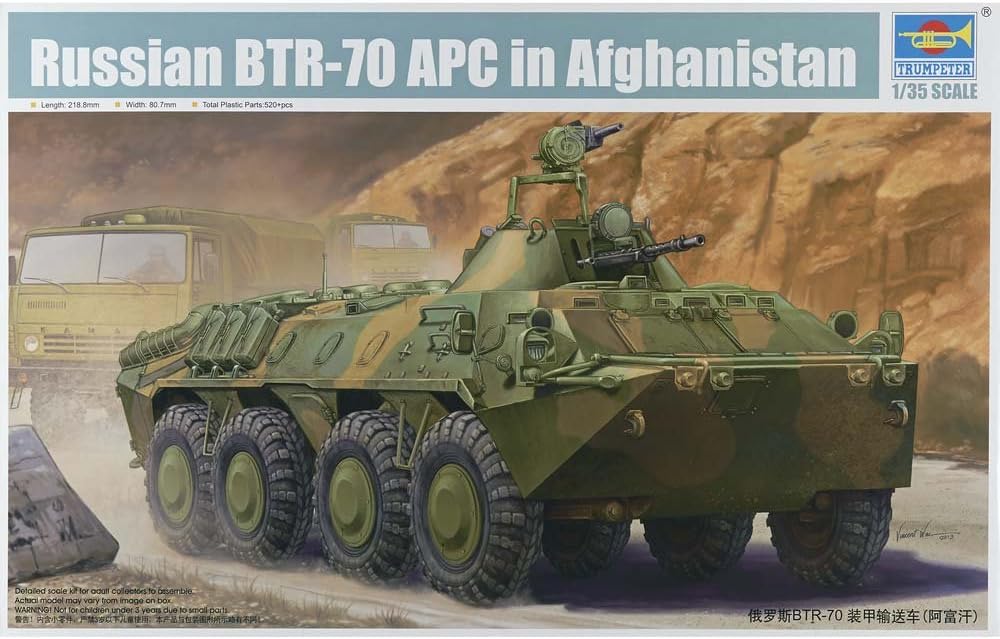 Trumpeter Russian BTR-70 APC in Afghanistan Model Kit (1:35 Scale)