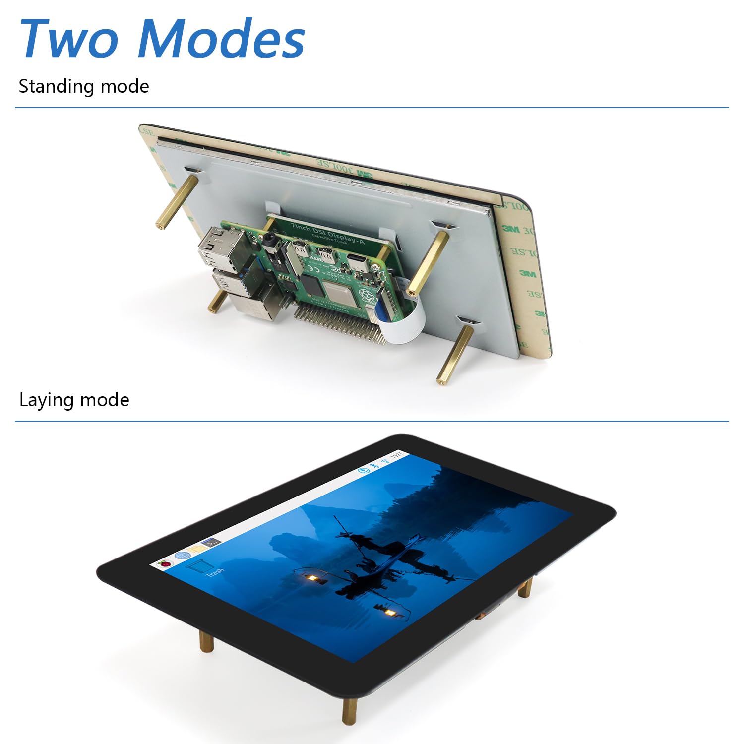 Amazon.co.jp: Freenove タッチスクリーン for Raspberry Pi 5 4