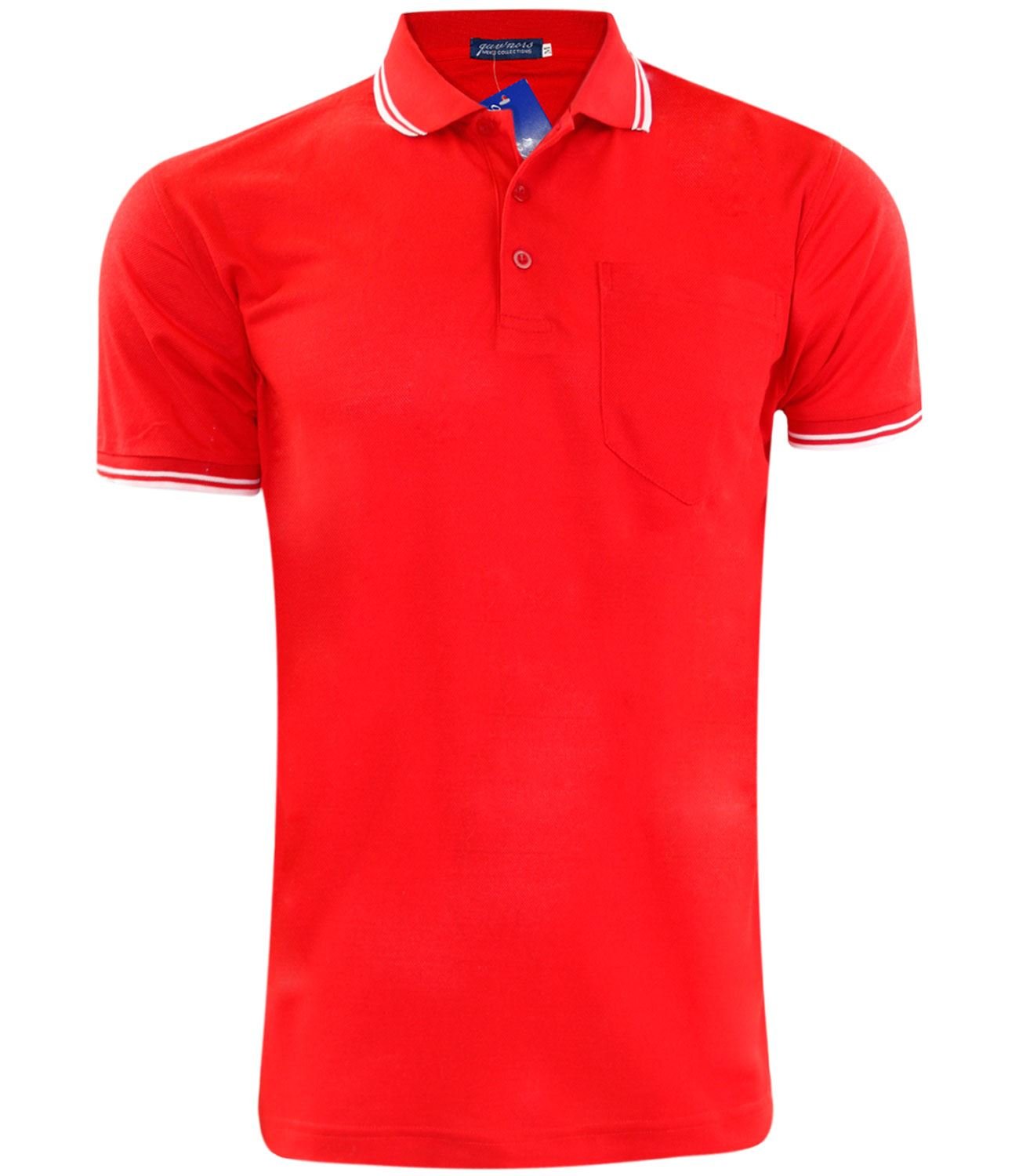 Gaffer Men's Red Other Pocket Polo Pk T- Shirt 3XL