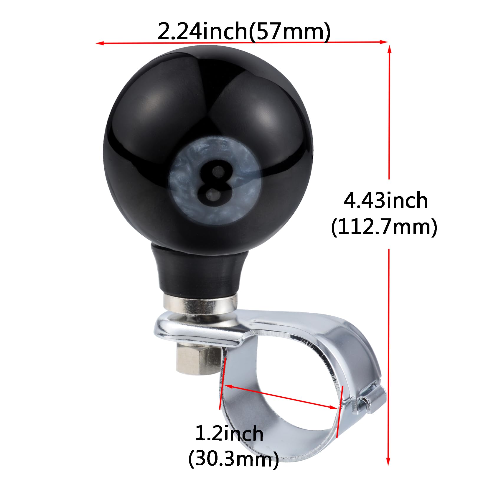 Amazon.com: Abfer 8 Ball Steering Wheel Spinner Knob Car Turning