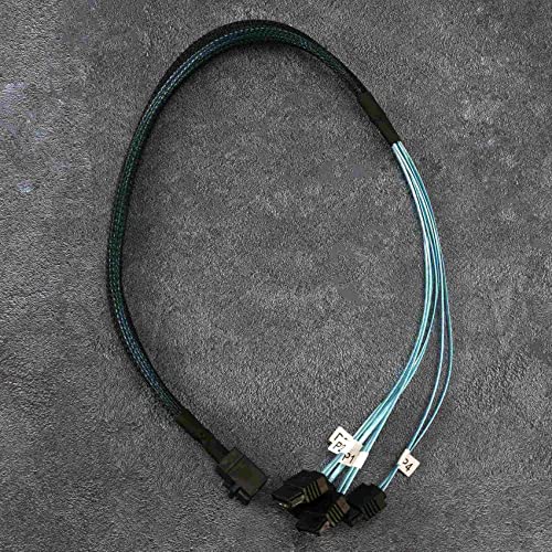Cable Mini SAS a SATA, 1.6 pies miniatura 5