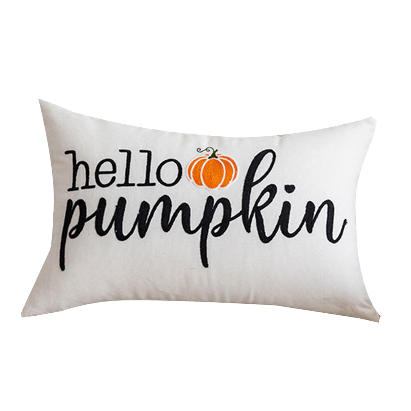 HZBB Pumpkin Throw Pillow Covers Pillowcase with Delicate Stitching Pillow Case Home Sofa Decoration Accessory 1PC Embroidery Pillowcase
