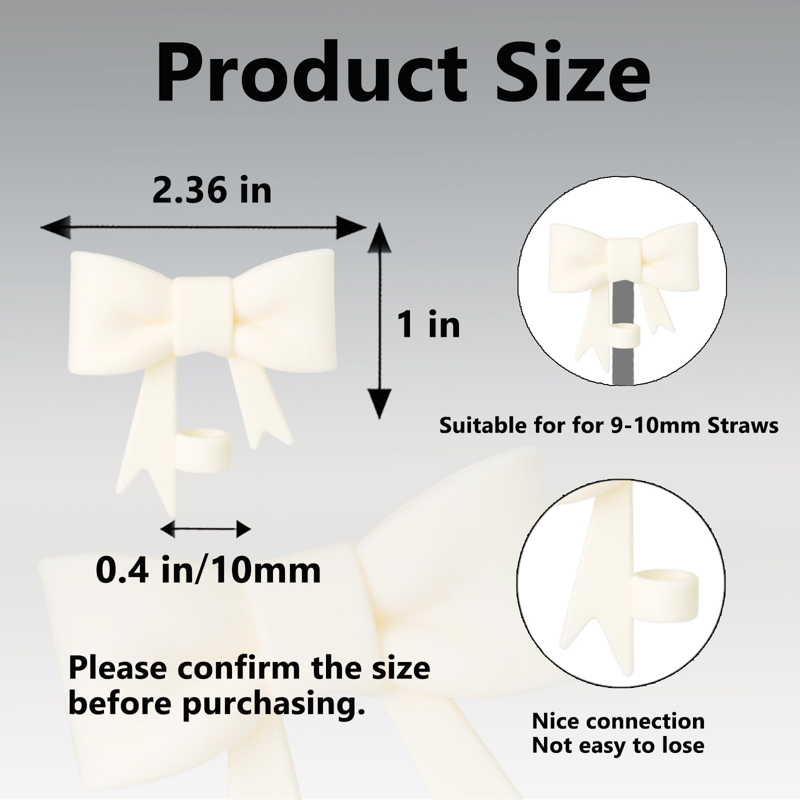 3 Tappi In Silicone Per Stanley Cup - Design A Fiocco, Antipolvere, Per Cannucce 30oz E 40oz - Foto 6