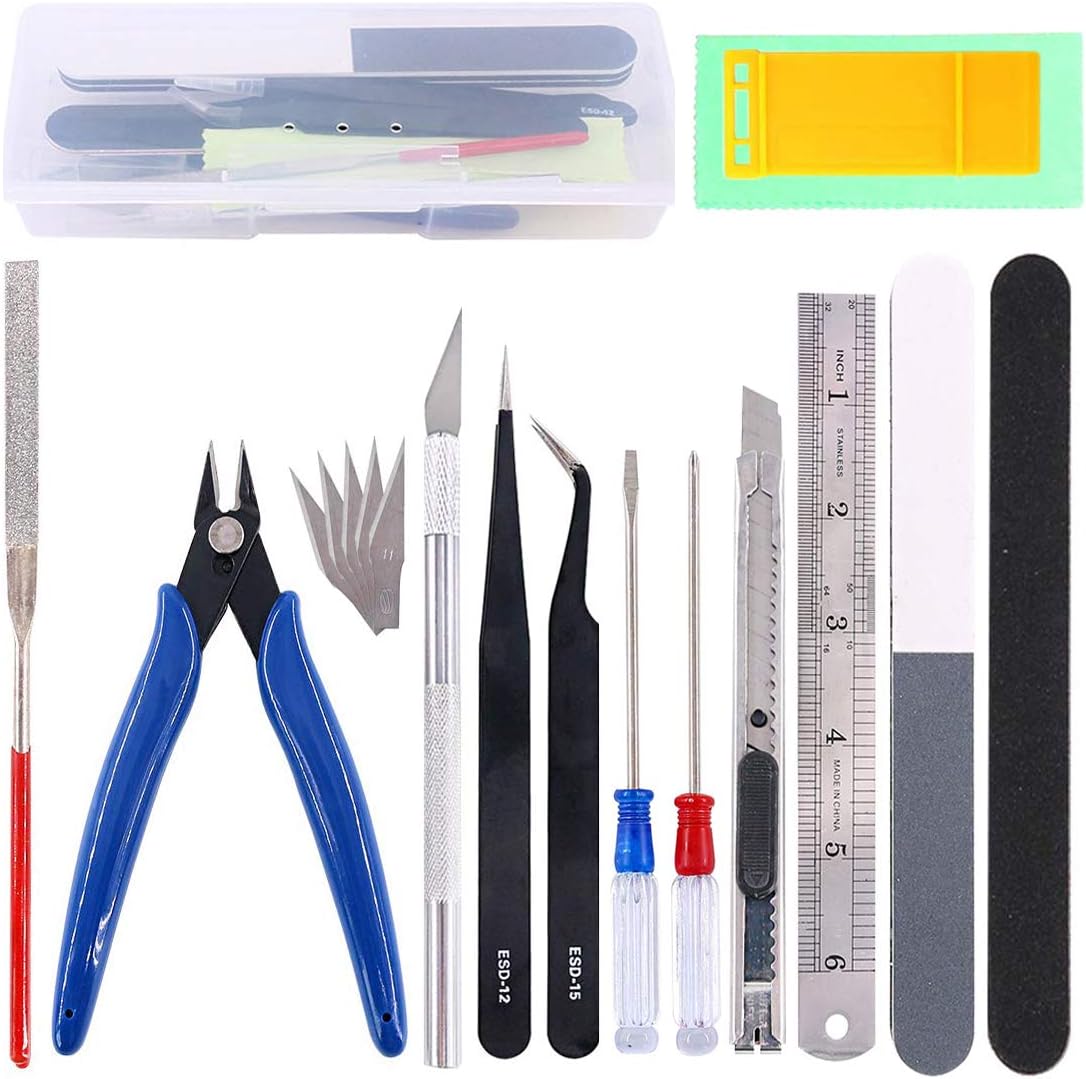 16-Piece Gundam Model Tool Kit - Complete Hobby Building Set For Model Assembly & Craft Projects