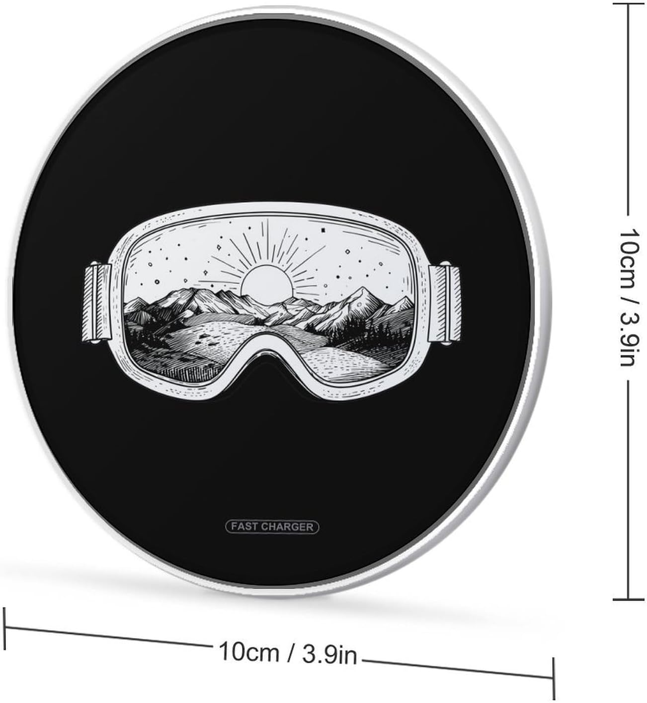 Ski Goggles Portable Phone Charger Charging Station Pad 10W image 2