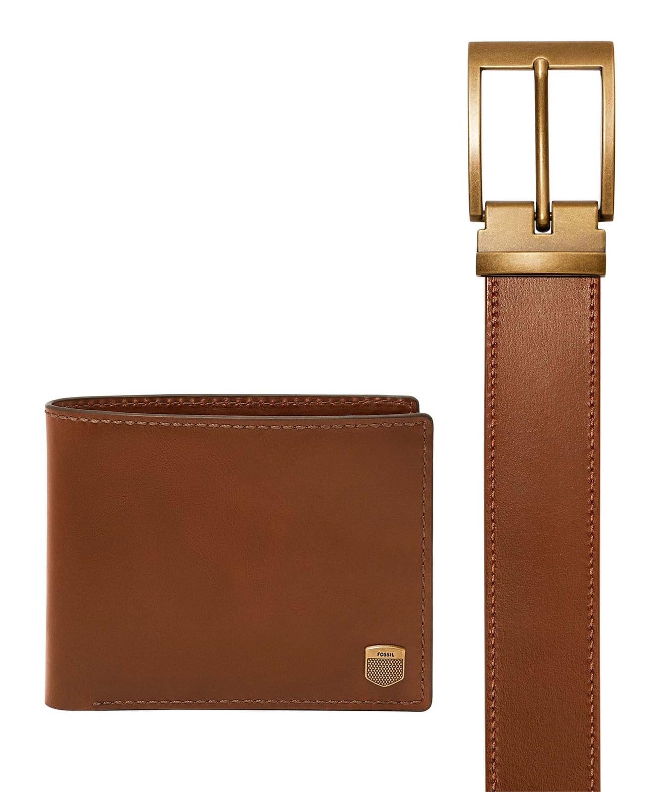 Fossil Men's Hayes Brown Leather Gift Set Wallet, MLG0798200