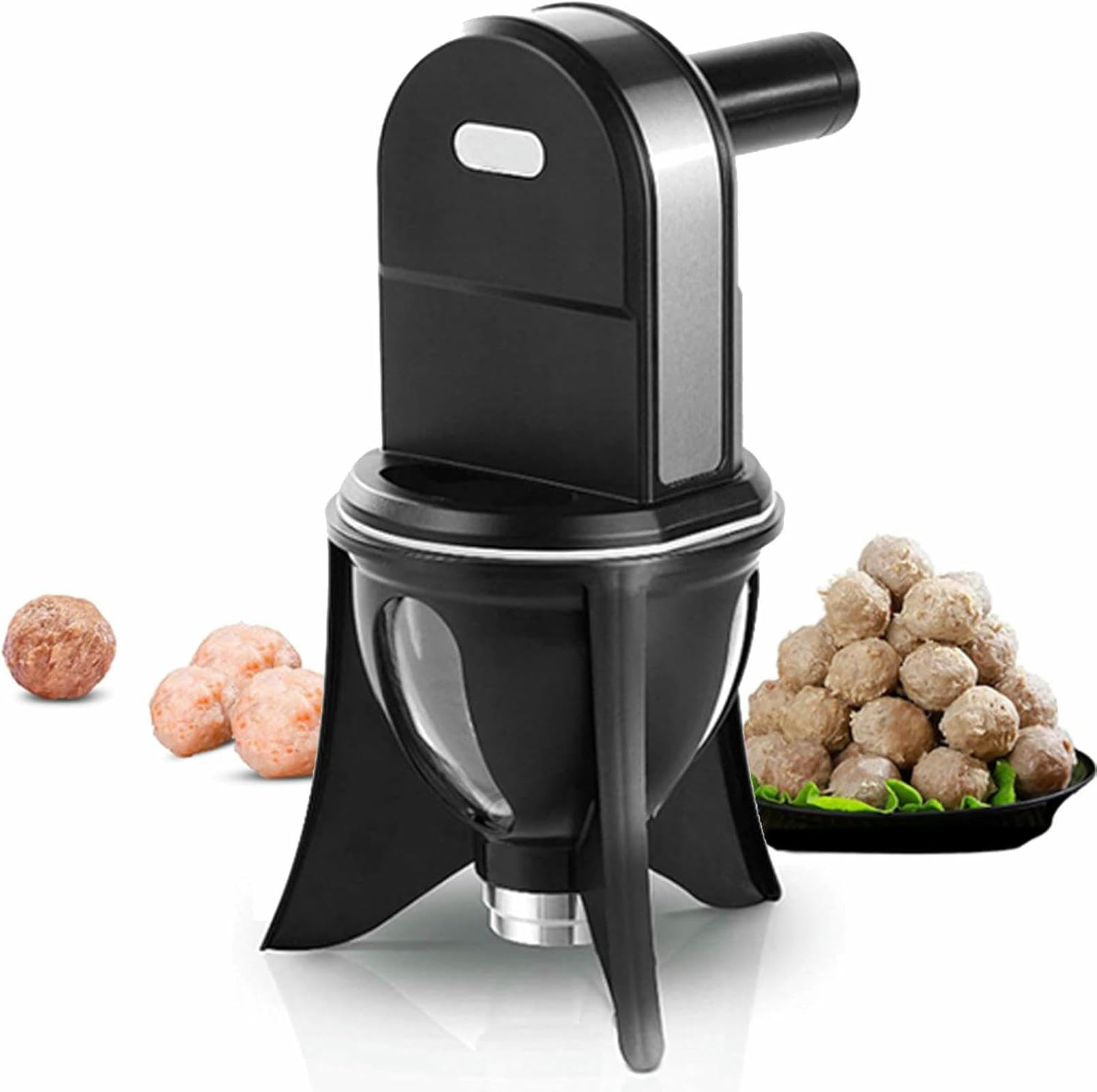 Machine à boulettes de viande électrique, machine de formage automatique de boulettes de poisson pour les amateurs de bricolage, idéal pour la cuisine à la maison et la préparation des repas, facile à