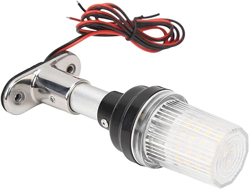 Miniatura 7 de Luz de navegación marina, 6 pulgadas alrededor de la luz impermeable de la popa del barco del LED para el yate