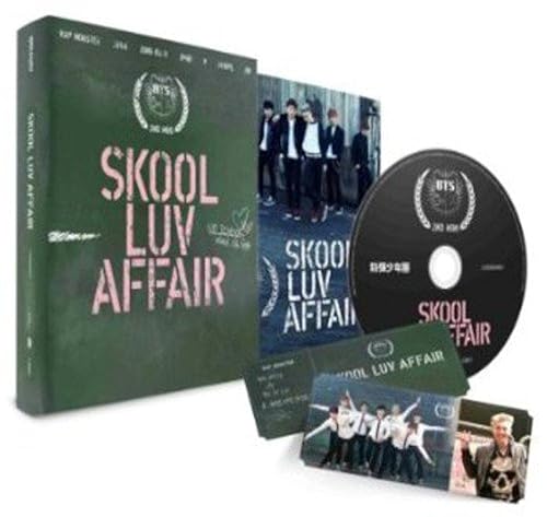 BTSSkool Luv Affair 2a Mini álbum CD álbum de fotos photocard con extra set de brillantes