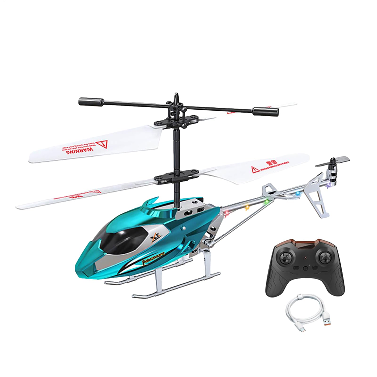 Giocattolo per Elicottero Volante - Drone RC telecomandato per Bambini Principianti, Funzione di Atterraggio per Decollo a Tasto Singolo, Elicottero Giroscopico Stabile | Giocattolo aereo da esterno p