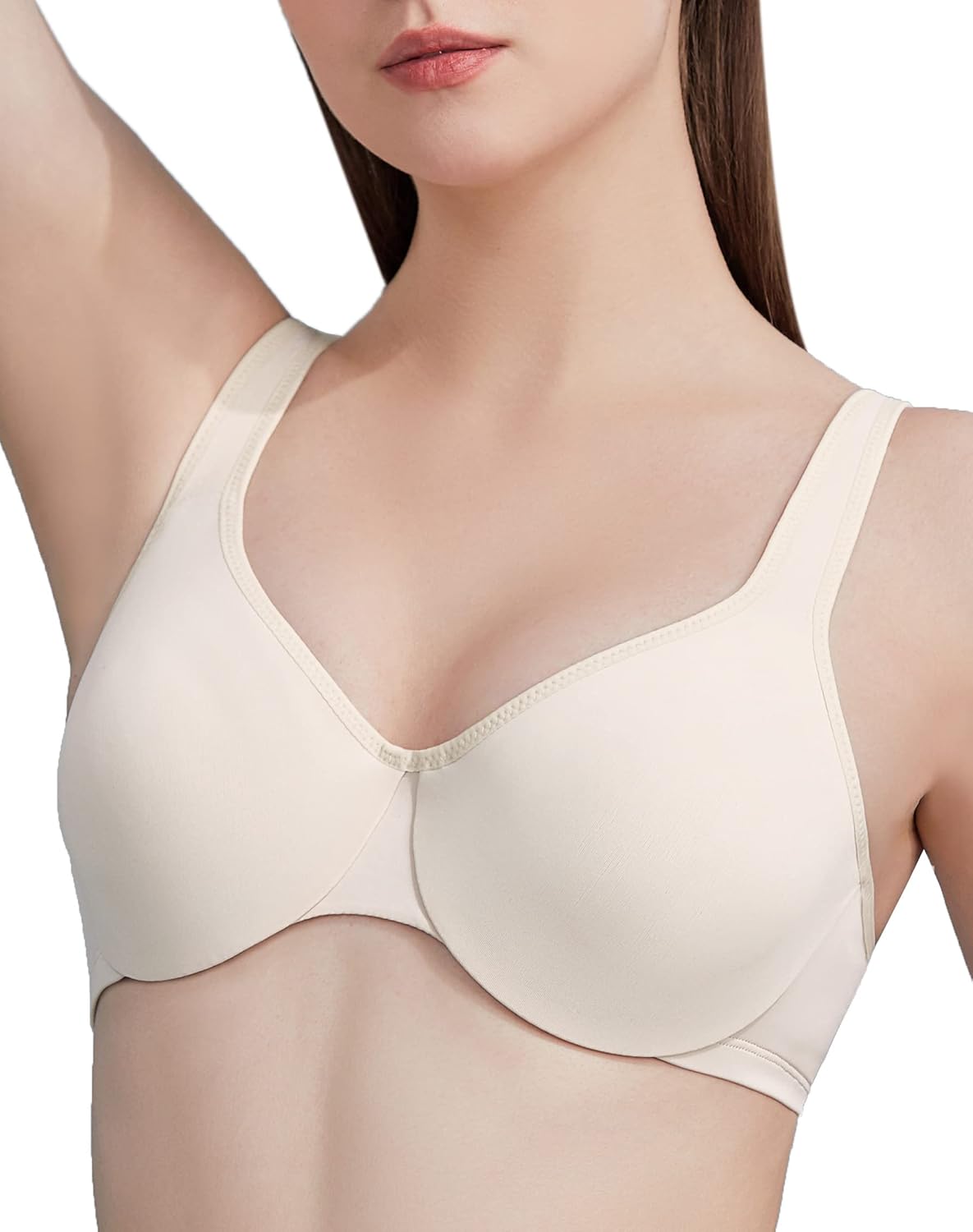 AILIVIN Underwire Women's Minimizer Full Figure Bras Smooth Full Coverage Seamless Non Padded Cups Bra - Image 2