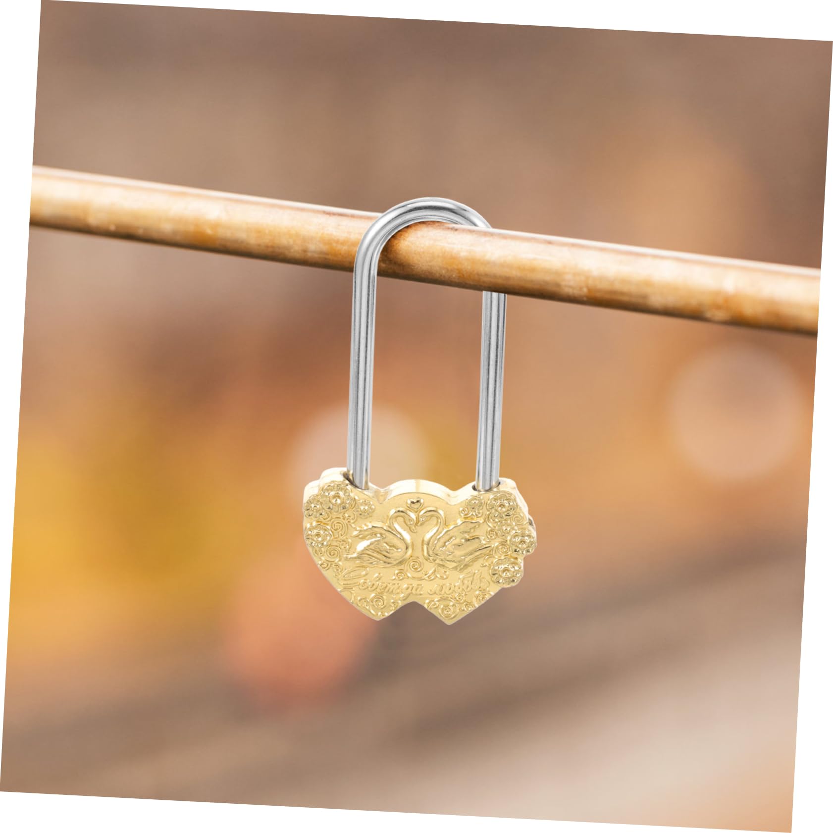 HOMSFOU 3stücke Vintage Liebesschloss Metall Mit -muster Dekorativer -padlock Für Tragbar Und Vielseitig Einsetzbar Für Hochzeiten Und Valentinstag