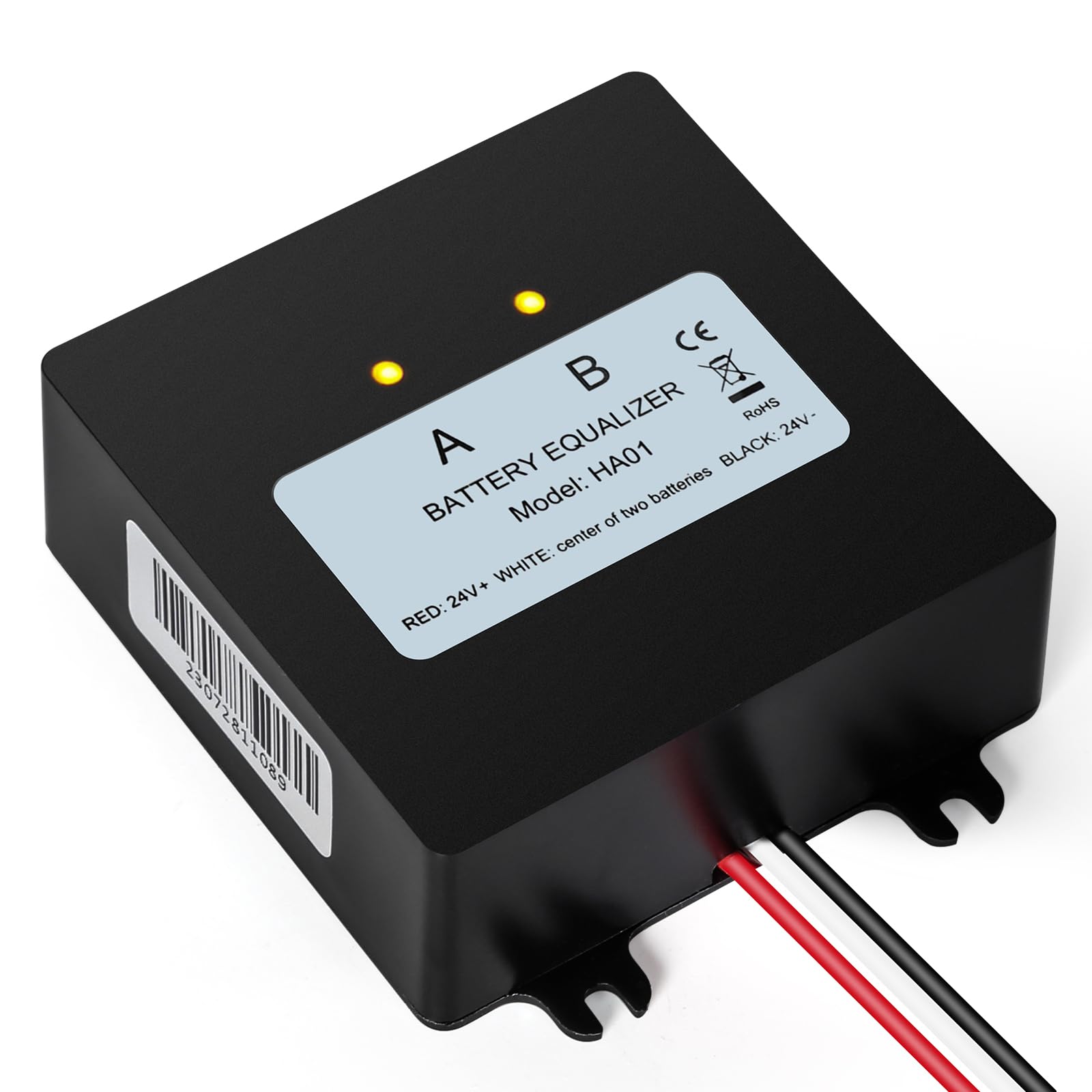Jadeshay Batterie-Equalizer, 24V Batterie-Equalizer 2 x 12V Solarsystem-Batterie-Balancer for Blei-Säure-Lithium-Batterien