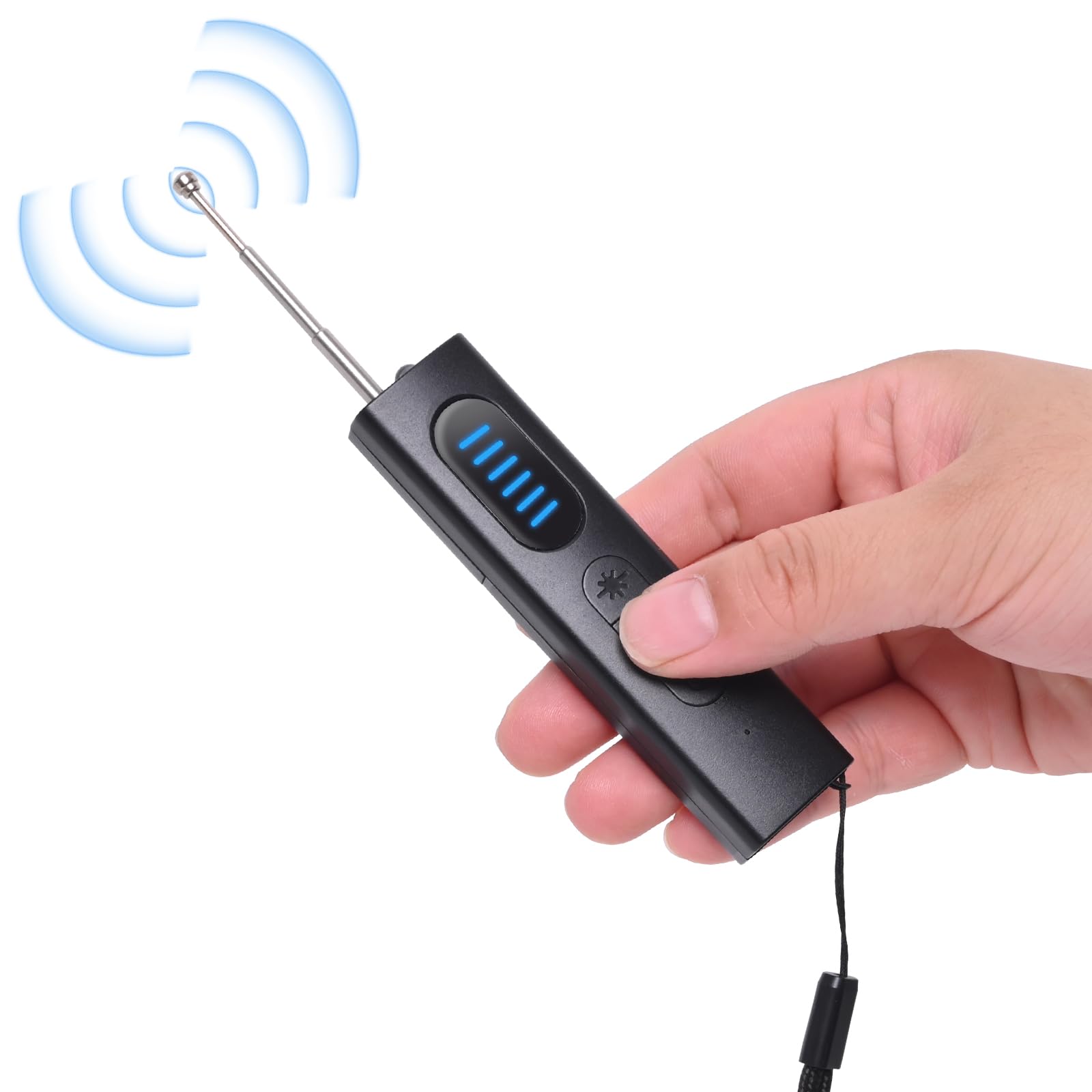 Mizuosre Hidden Camera Detector, Anti Spy Camera Finder Wireless Rechargeable with 5 Levels Sensitivity, GPS Tracker Detector, Bug Detector, Rf Signal