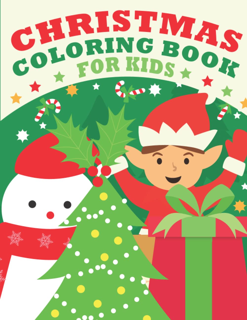A Christmas Children’s Coloring Book And Activity Pages For 4-8 Year Old Kids: Activity Book 50 Themed Coloring Pages for Children .