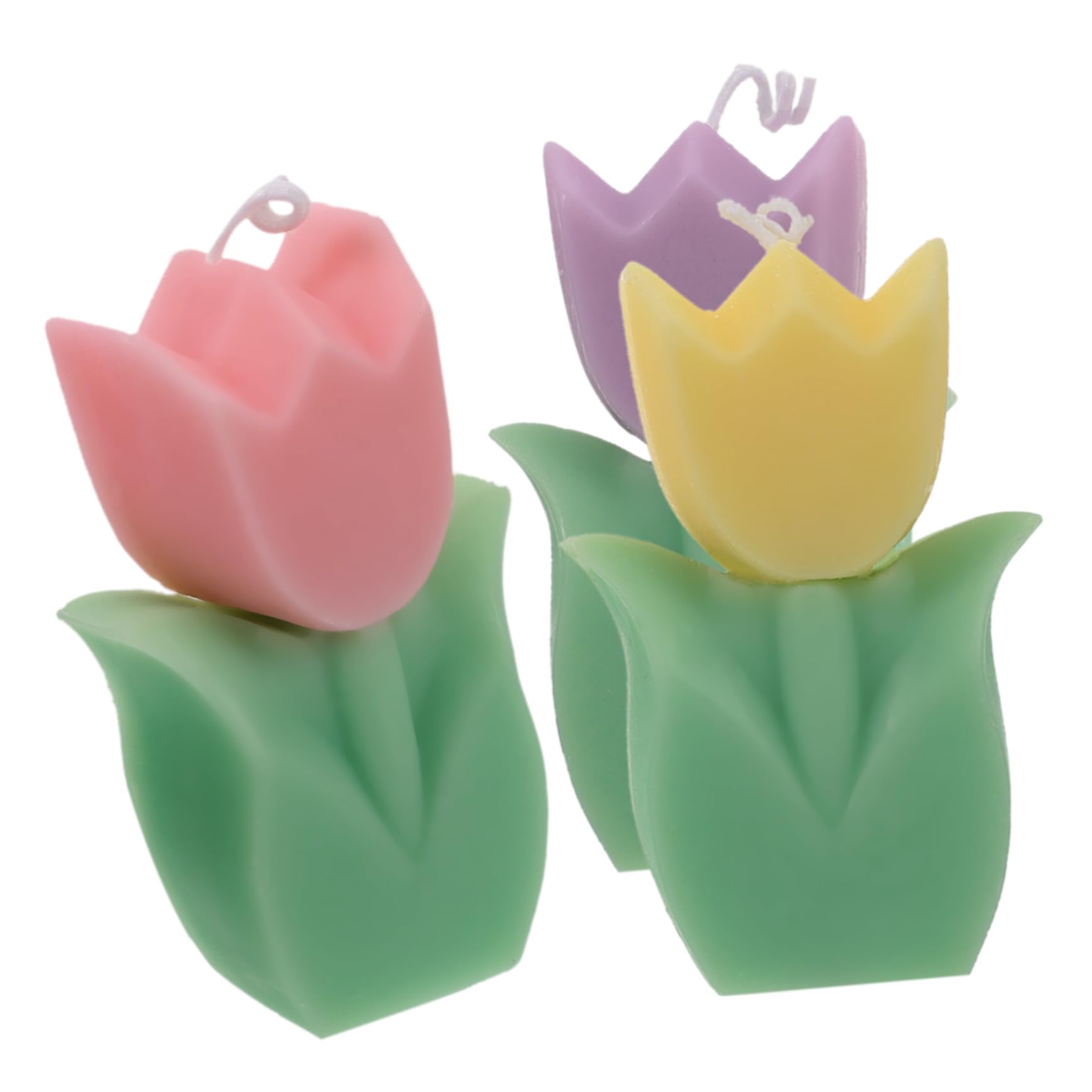 Amosfun 4 Sätze Tulpenkerze Gefälschte Dosen Dekorative Aromatherapie Duftende Lavendelkerzen In Form Von Lebensmittelwachs Teelichtgläser Kerzenform Dekoration Mini 3 Stück * 4