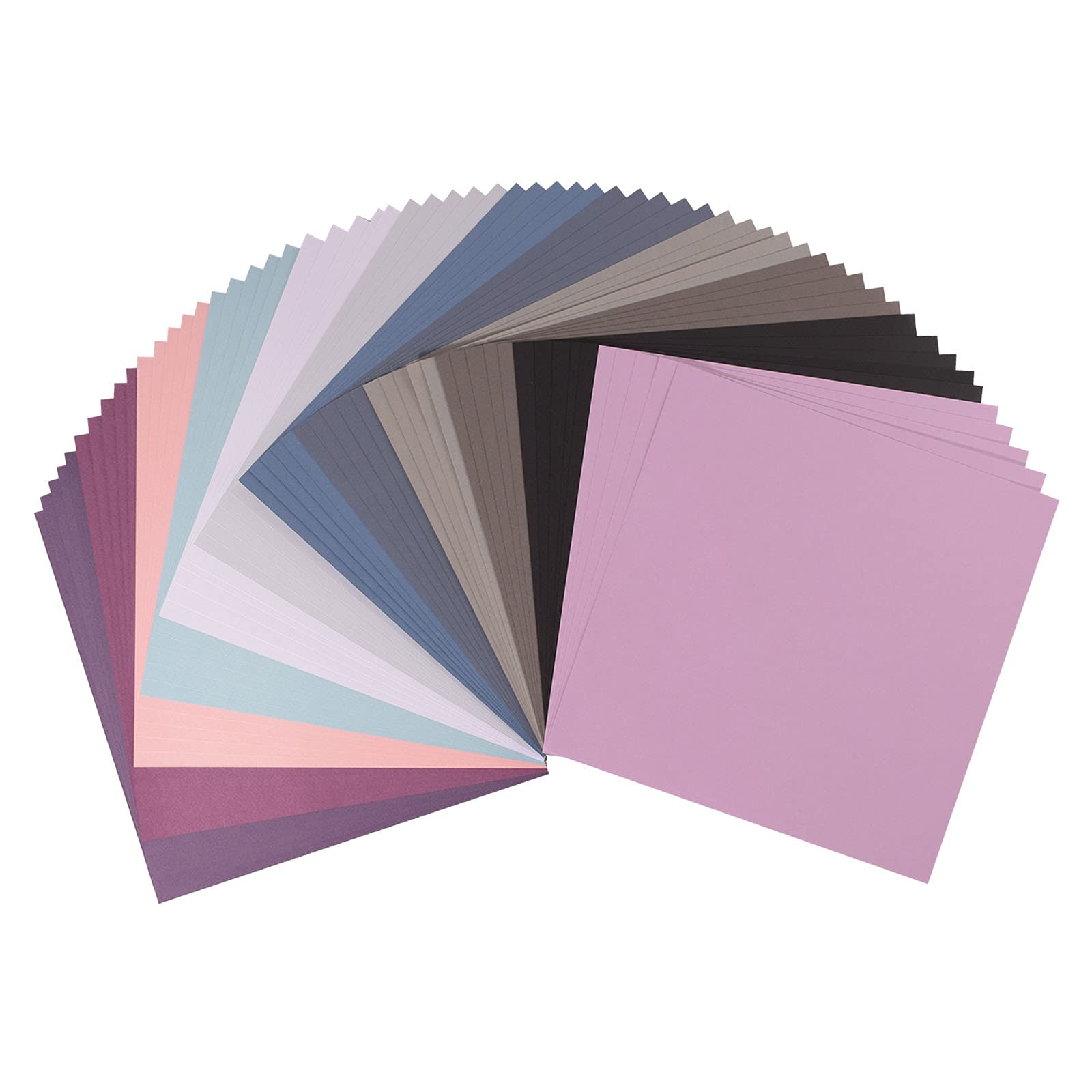 Florence Papier Cartonné 144 Feuilles de 30,5 x 30,5 cm – 3 Multipacks – Extra Grand Lot de Papier Scrapbooking pour Loisirs Créatifs, Faire-Part de Mariage, Dessin et Découpes – Lisse et Texturé