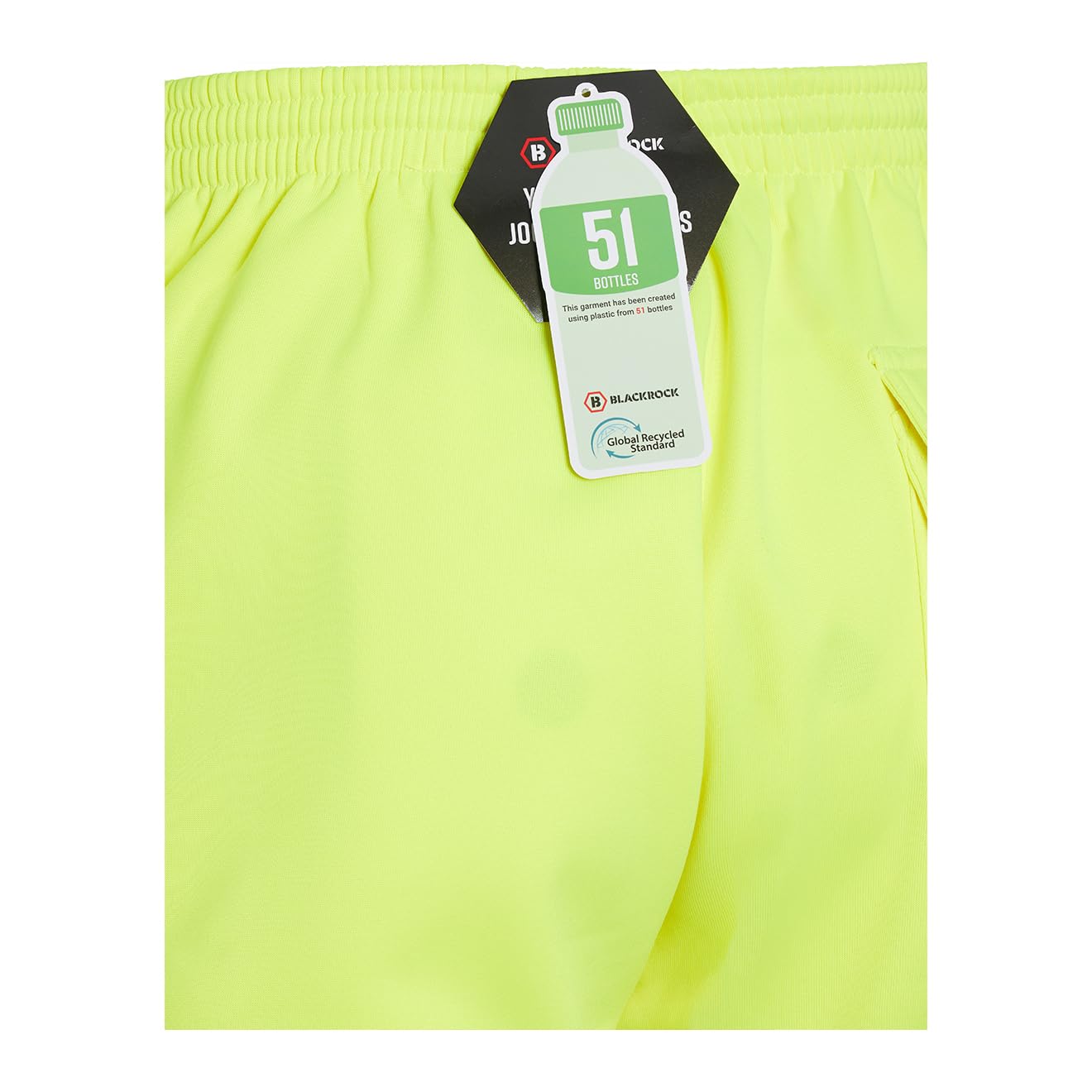 Blackrock Pantalon de Jogging Jaune Haute Visibilité, Pantalon de Sécurité, Pantalon de Jogging de Travail Pantalon de survêtement Mixte (Lot de 1)