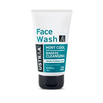 Ustraa Face Wash For Dry Skin, Mint Cool, 100g