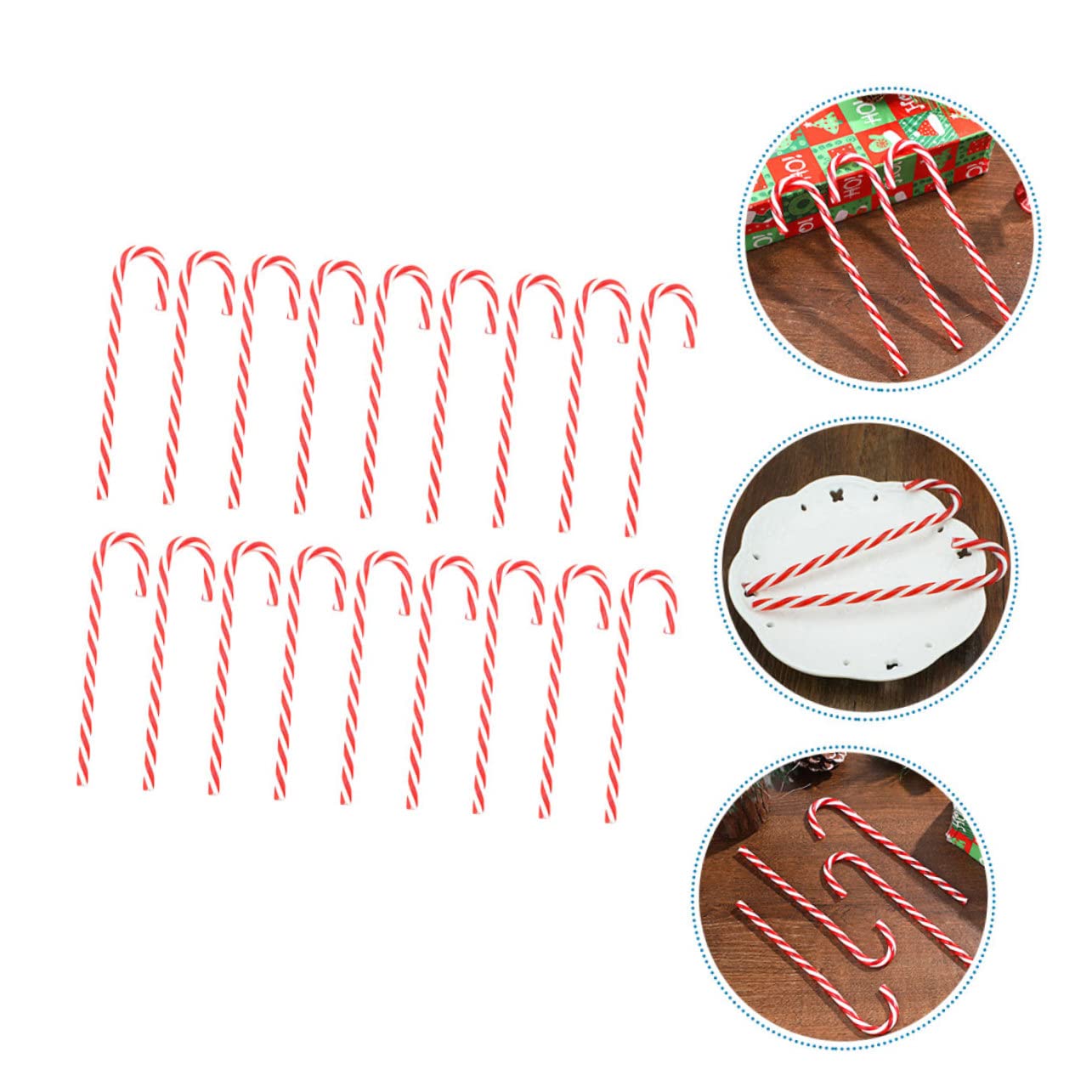 IMIKEYA 250 STK Christbaumschmuck Zuckerstangen Zum Basteln Gefälligkeiten Für Weihnachtsfeiern Weihnachtslutscher Dekorationen Zuckerstangen-weihnachtsbaumdekoration Weihnachtsbehänge P.s