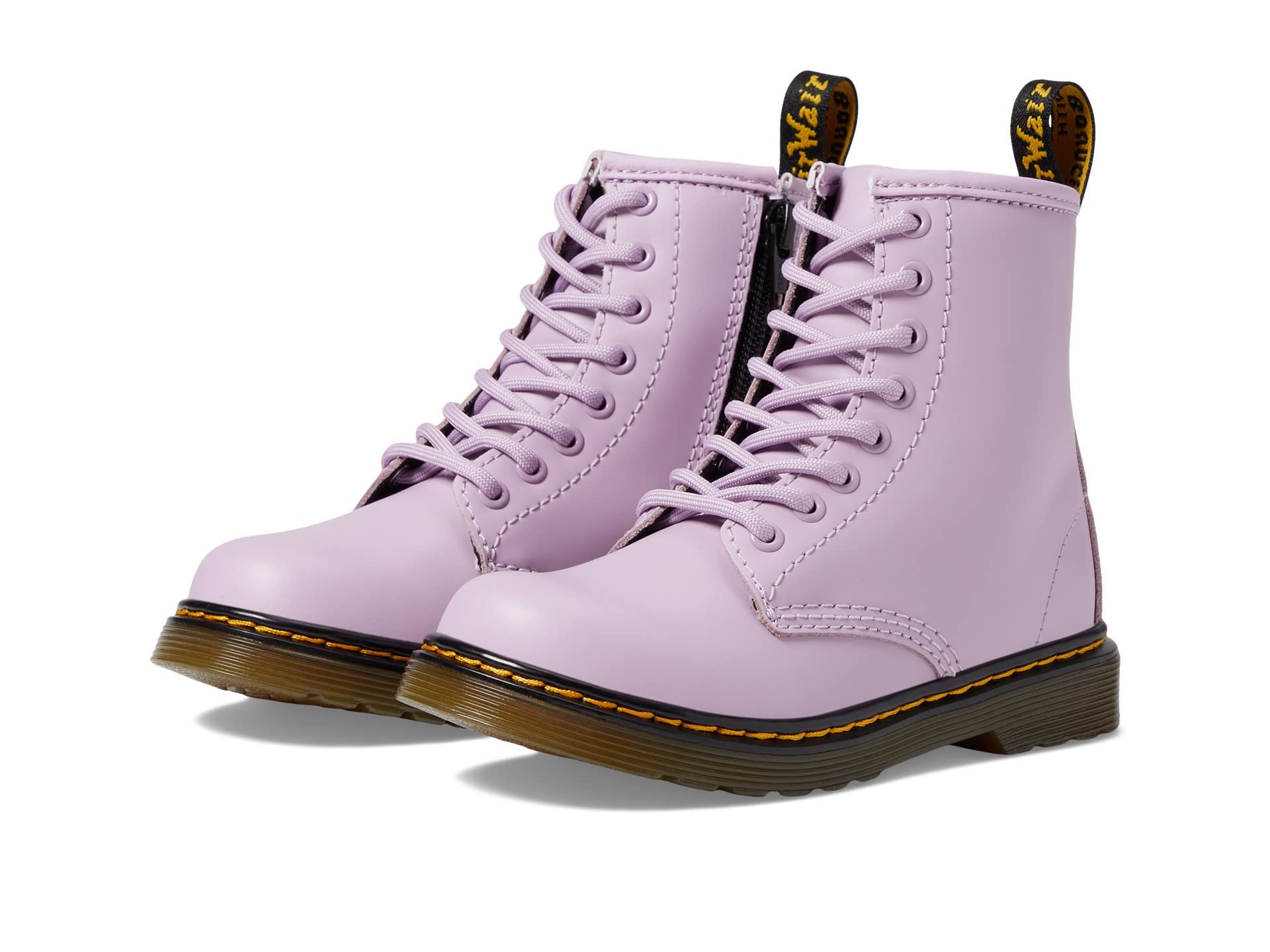 Dr. Martens Kid's Collection 1460 Lace Up Fashion Boot (Little Kid/Big Kid) - Boots for Kids - Rubber Outsole Lilac 13 UK (US 1 Little Kid) M