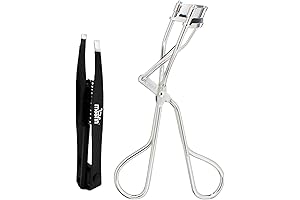 Expert Tools 525 Eye Lash Curler with Moofin Eyebrow Tweezers