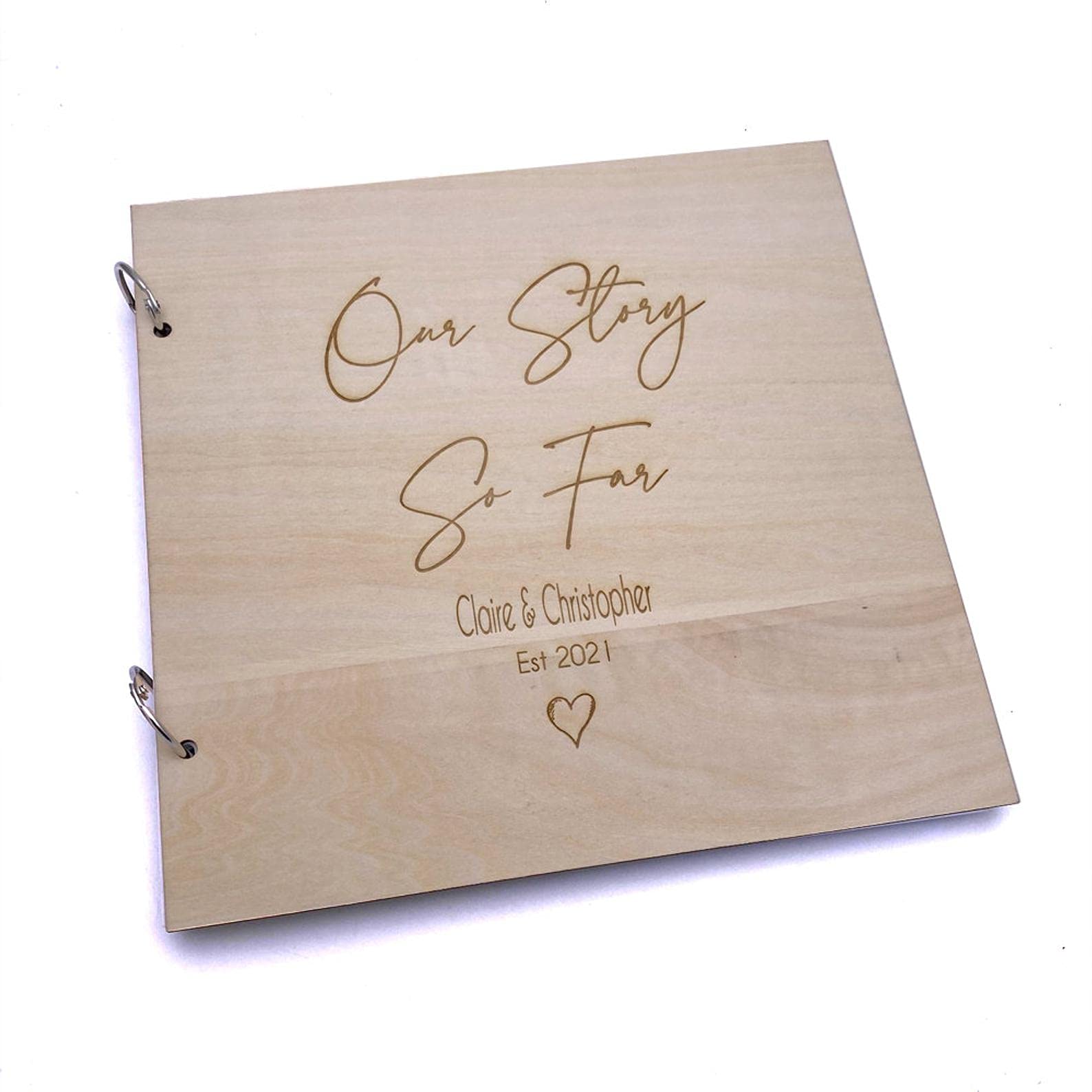 ukgiftstoreonline Personalised Our Story So Far Scrap Book Photo Album Record Book
