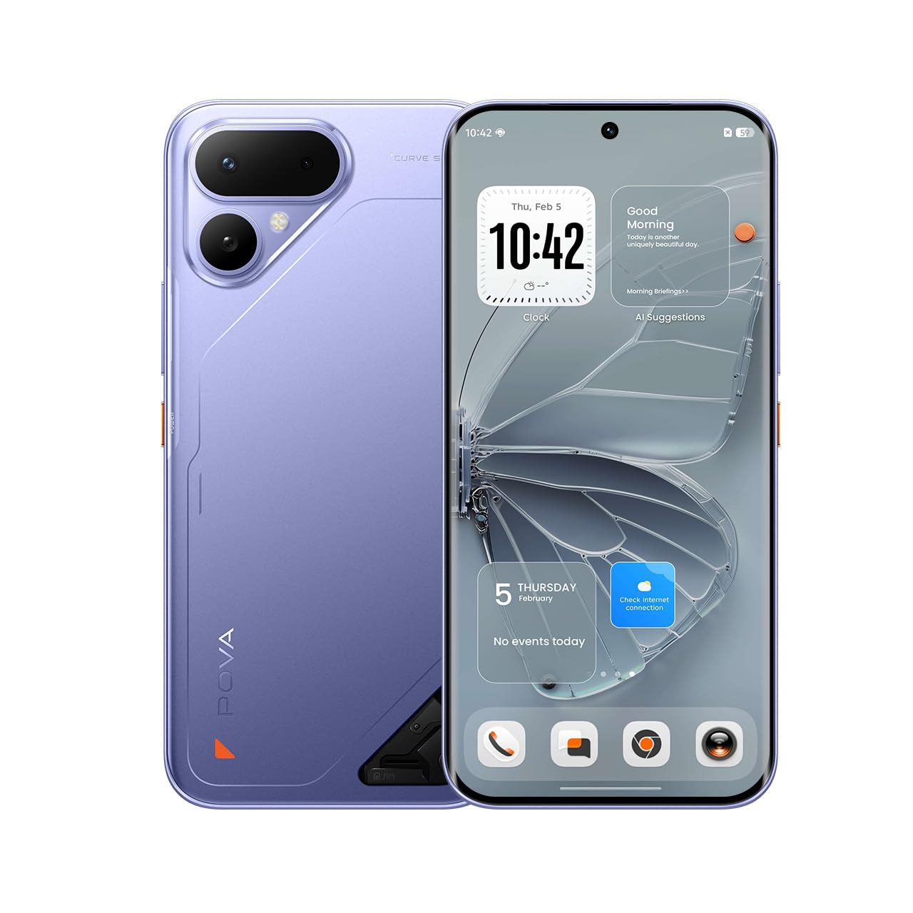 Tecno Pova Curve 2 5G (Mystic Purple, 8GB RAM, 128GB Storage)
