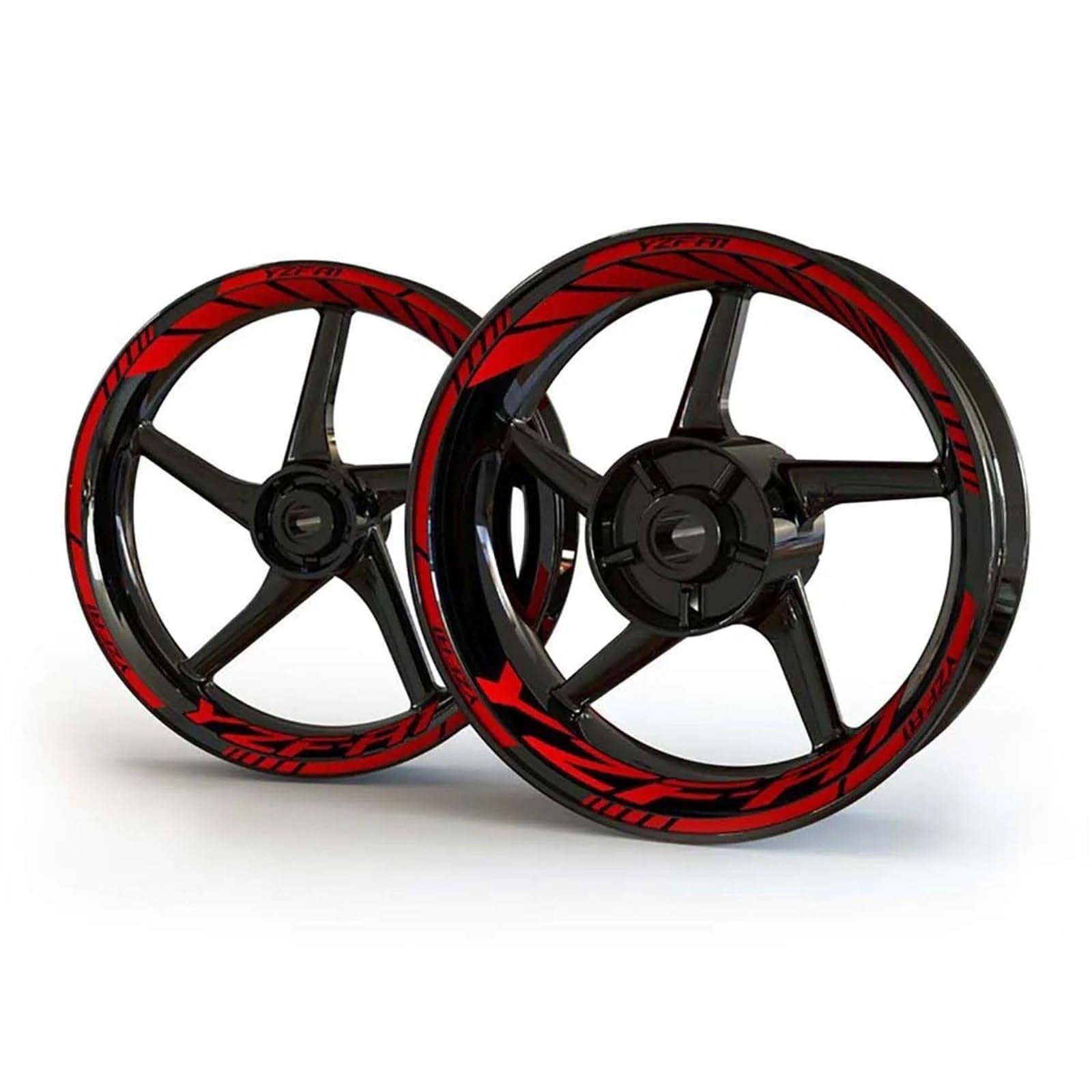 Motorcycle Wheel Stickers Sports Edge Stripe Film for Yamaha YZFR1 YZF-R1(Color4)