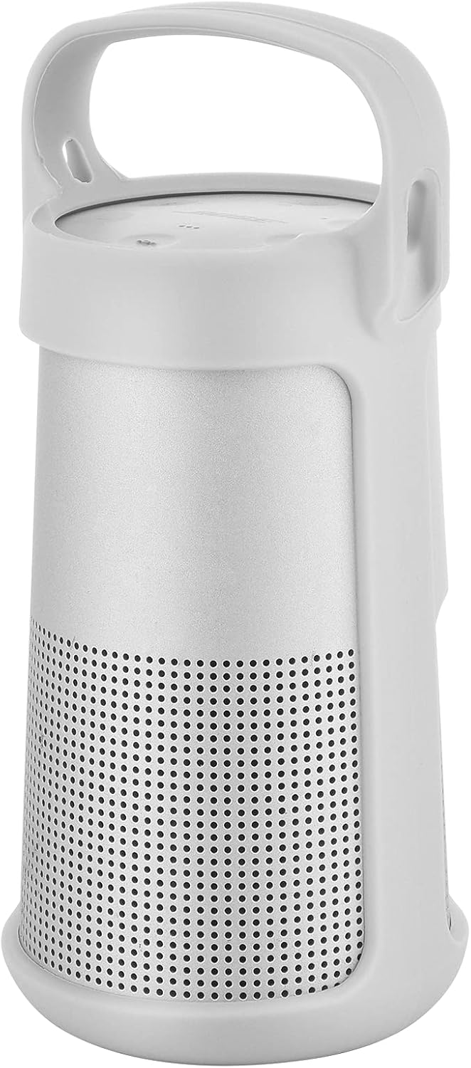 TXEsign Silicone Case Compatible with Bose SoundLink Revolve/Revolve (Series II), Travel Carrying Case with Handle Speaker Cover Protective Pouch (Light Grey) TXEsign Silicone Case Compatible with Bose SoundLink Revolve/Revolve (Series II), Travel Carrying Case with Handle Speaker Cover Protective Pouch (Light Grey)