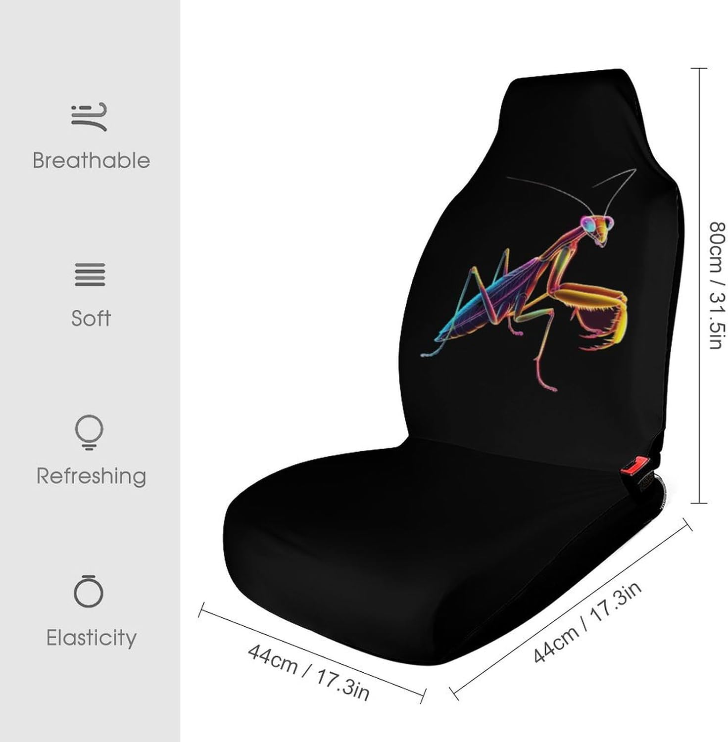 Praying Mantis Bug Car Seat Covers Universal Seat Protective Covers Car Interior Accessory 2PCS