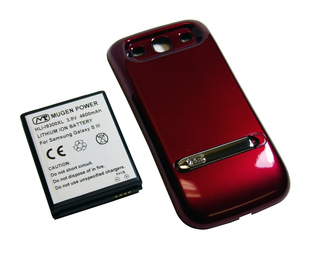 Mugen Power Extended 4600mAh Battery for Samsung Galaxy S III S3 I9300 i747 L710 i535 R530 T999 with