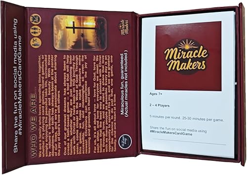 Miniatura 5 de Miracle Makers - Juego de cartas  Temático cristiano, no requiere conocimiento bíblico  Diversión no confesional  A partir de 7 años, 2 a 4