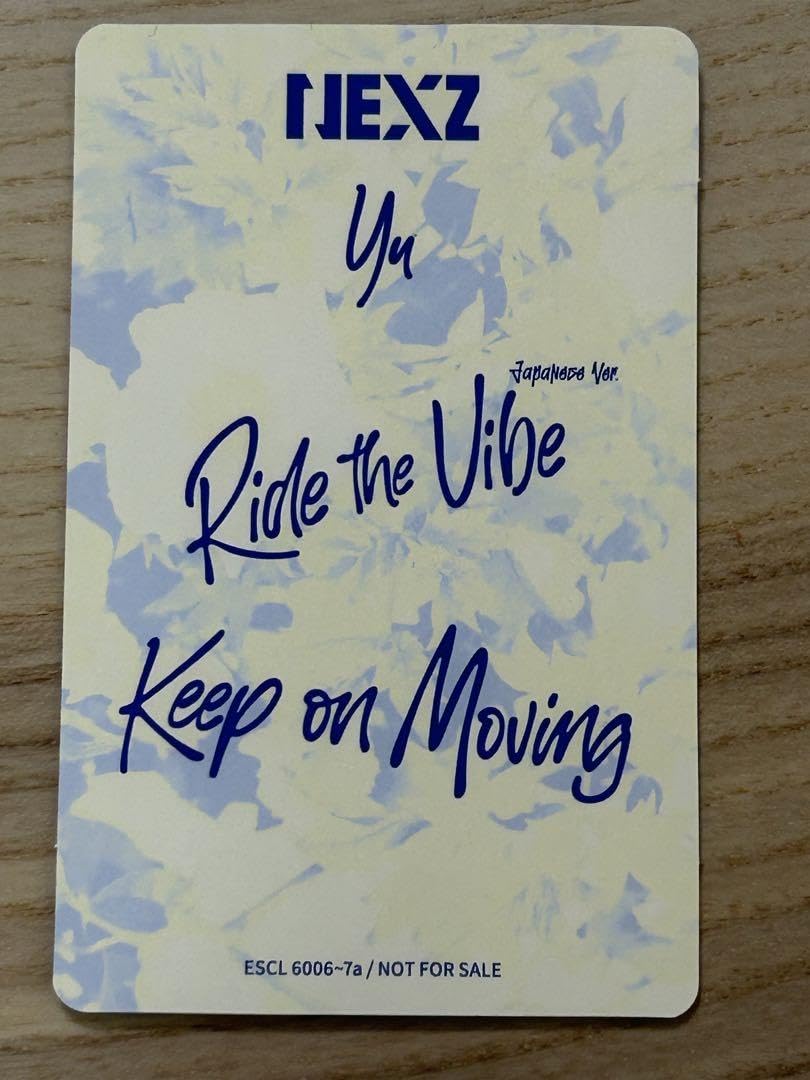 NEXZ ユウ Ride the Vibe HMV メッセージカード トレカ NEXZ ユウ Ride the Vibe HMV メッセージカード トレカ NEXZ