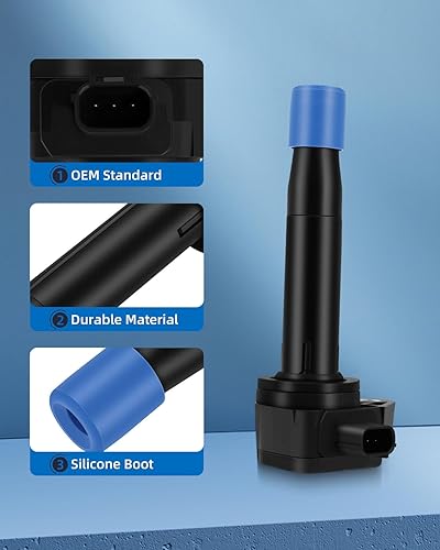 Vista 2361 de ECCPP DG500 6 bobinas de encendido con 6 bujías de iridio 3951 para Ford para Mazda para Mercury 500 Freestyle para Mariner Taurus Escape Tribute