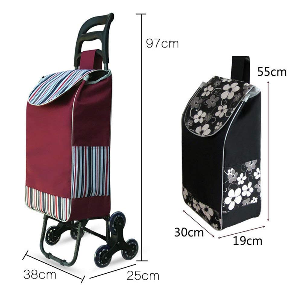Einkaufswagen, Einkaufswagen, Ziehwagen, Kleiner Ziehwagen, Treppensteigen, Klappwagen, Tragbarer Wagen Für Den Heimgebrauch, Anhänger Für Ältere,C Multifunktional