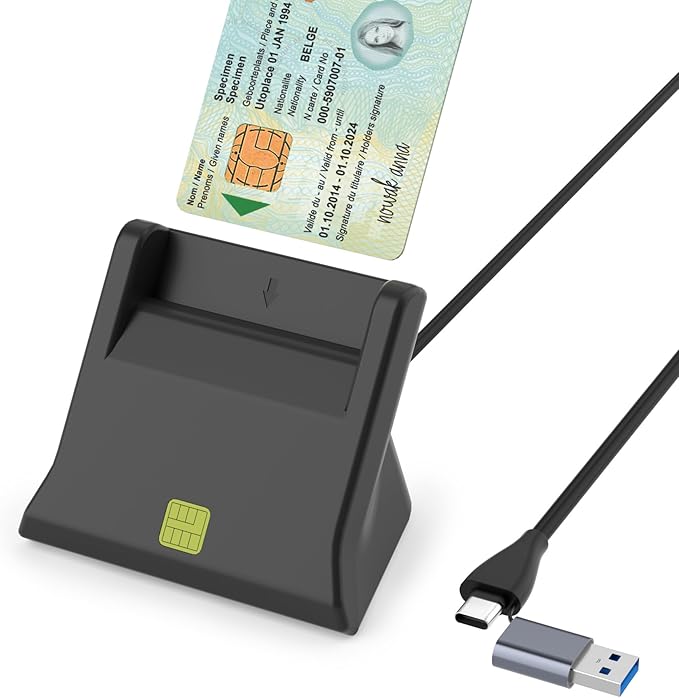 Lecteur De Carte D'identité Belge, Lecteur Carte Conducteur Chronotachygraphe Et Lecteur De