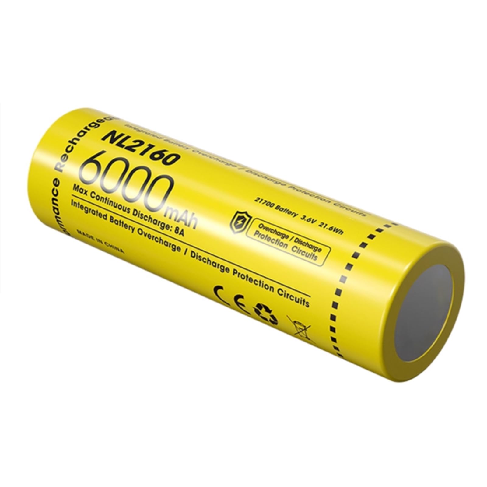 Batteria Ricaricabile NL2160 6000Mah Batterie 3.6V 21.6Wh 8A Scarica Per Strumenti Elettronici,4pcs