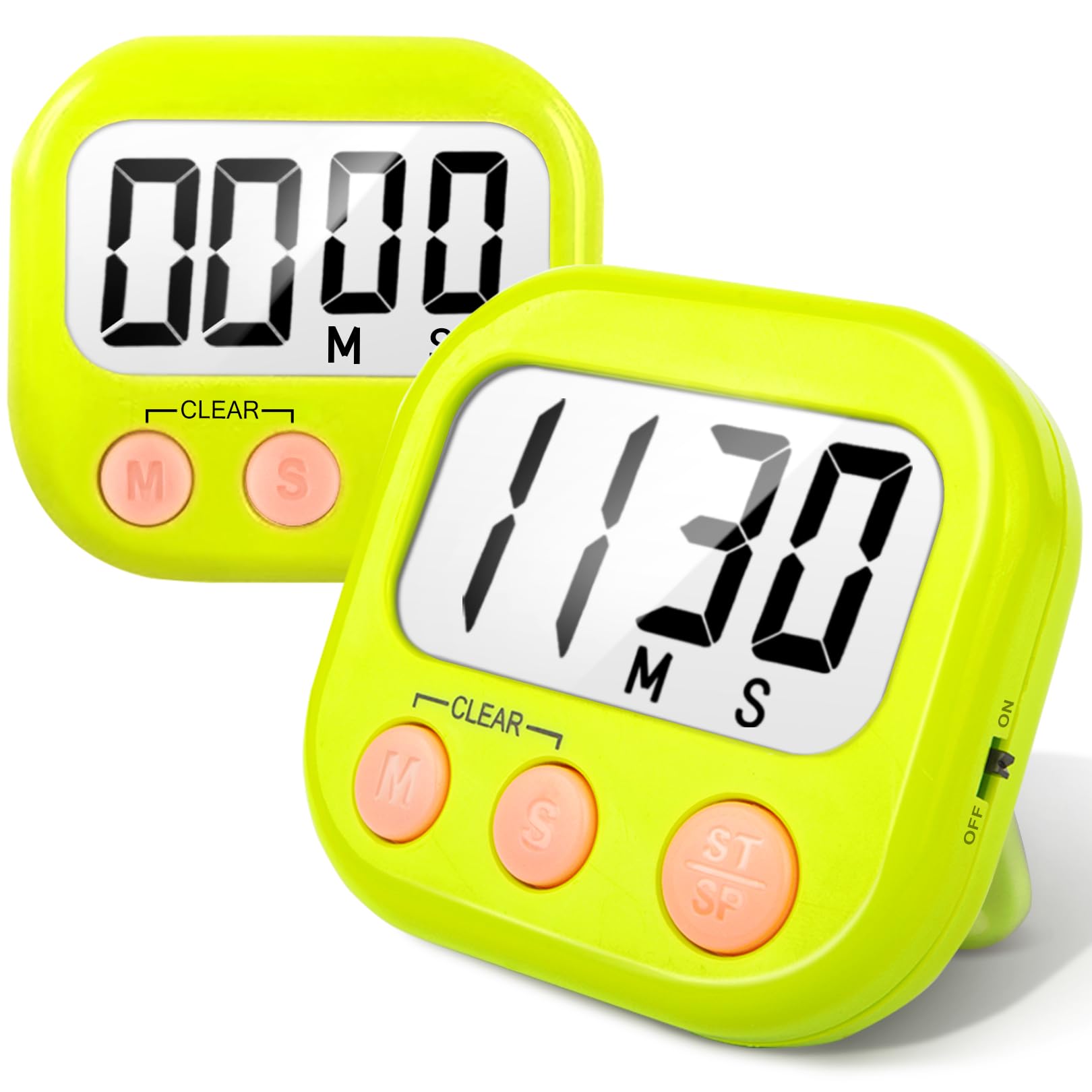 Digital Kitchen Timers for Cooking-Green