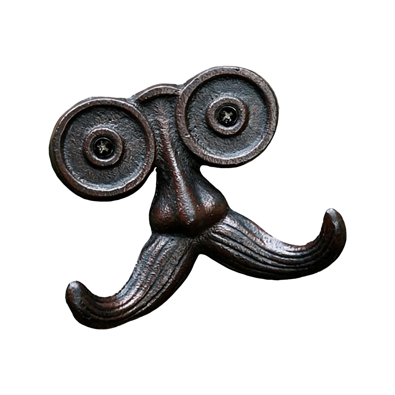 Zxfdsfdbnm 1PC Retro Beard Design Wall Hooks Sturdy Iron Construction Holds Heavy Coats Bags Hats Home Decors Wall Hook