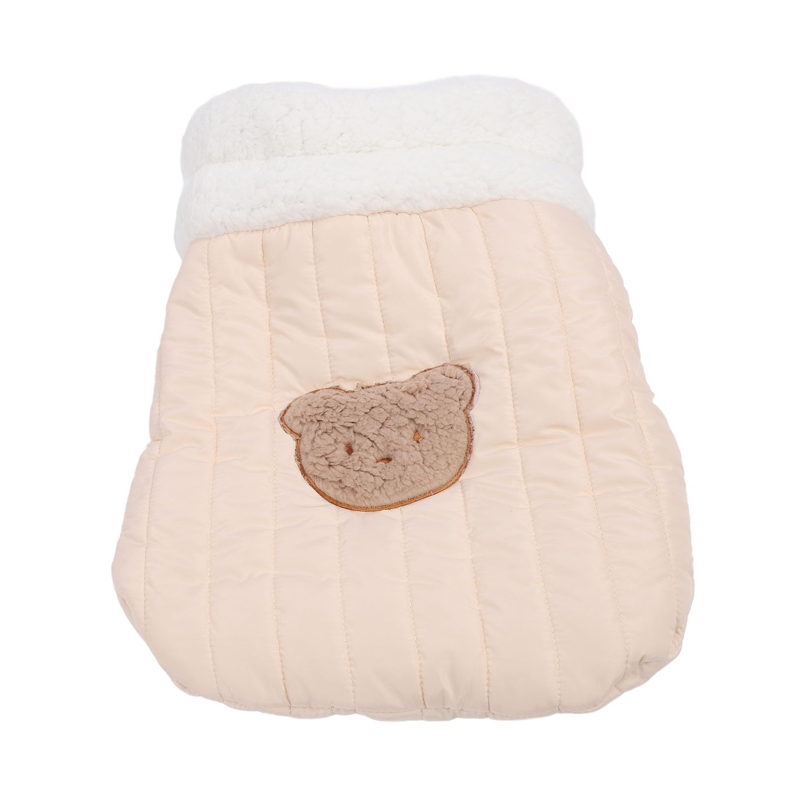 Muiltvoe Cat Sleeping Bag, PP Cotton Cozy Warm Pet Bed with Semi Closed Cave Design for Indoor Cats Kittens and Small Dogs (M)
