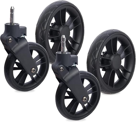 WonderFold Stroller Wagon All Terrain XL Wheels - Extra Large Stroller Wheels - Smooth Ride on Dirt, Mud or Gravel - Compatible with W2 Elite