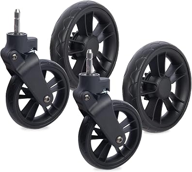 WonderFold Stroller Wagon All Terrain XL Wheels - Extra Large Stroller Wheels - Smooth Ride on Dirt, Mud or Gravel - Compatible with W2 Elite