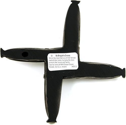 Miniatura 2 de Wild Goose Studios - Colgante de pared con cruz de Santa Brígida, 6 ¼ pulgadas de alto por 6 ¼ pulgadas de ancho con revestimiento de resina fundida