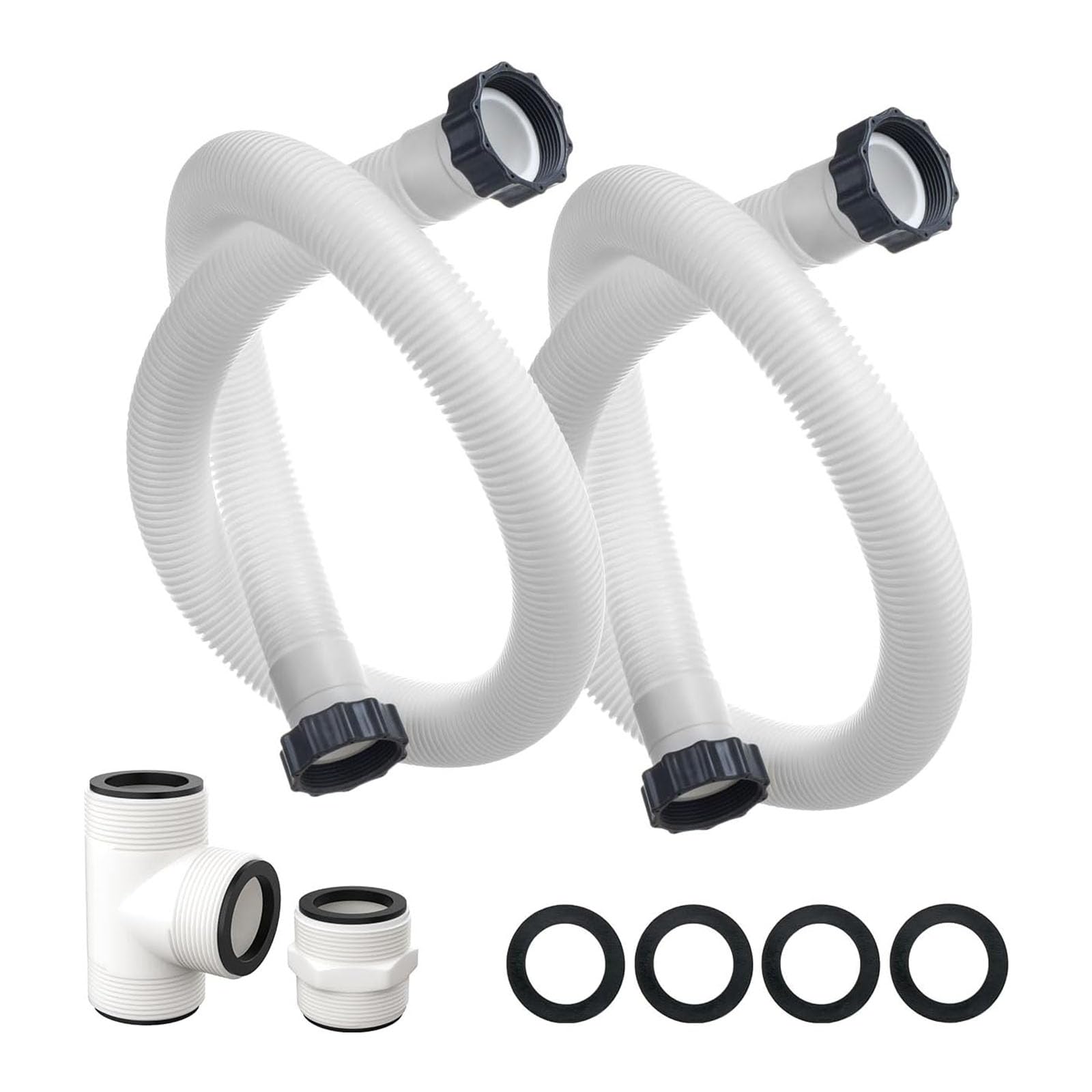 3,8 cm Durchmesser Poolfilterschlauch-Adapter Anschluss für oberirdische Schwimmbäder und Salzwasser